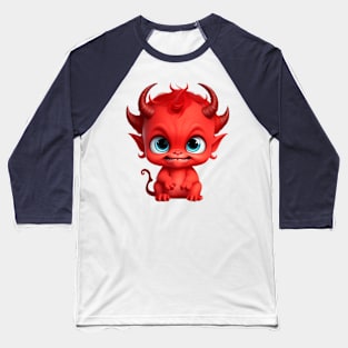 Cute Baby Devil Baseball T-Shirt